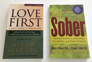 Love first and Get your loved one sober book covers